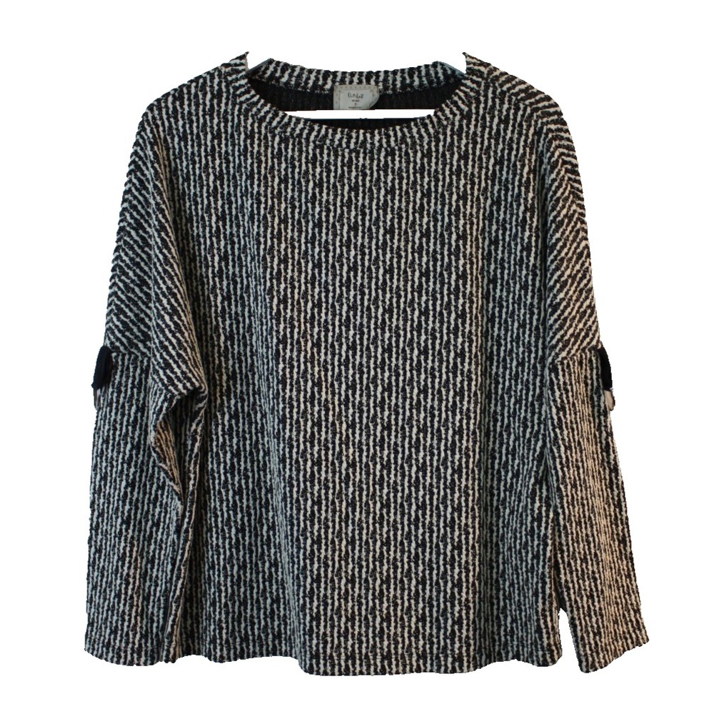 Chalet et ceci Top Womens Small Multicolor Luna Drop Shoulder Stretch Soft Cozy